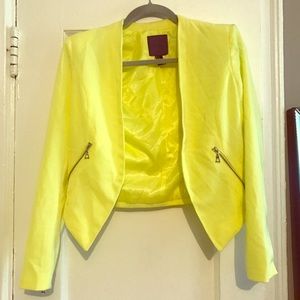 Neon yellow blazer